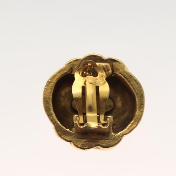 CHANEL Earring Metal Gold CC Auth - Picture 12 of 14